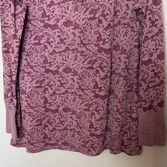 Maurices Mauve Patterned Long Sleeve Top Size 2 - Picture 3 of 13